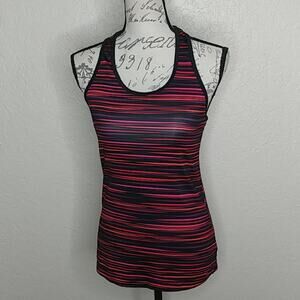 C9 By Champion Striped Racerback Fitted Tank Size M